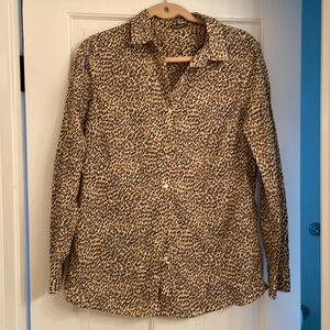 Size L J. McLaughlin leopard print blouse